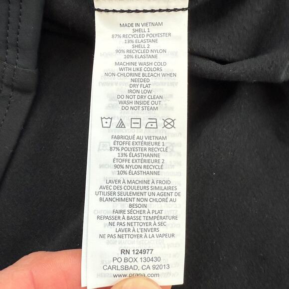 NWT prAna Mens Ice Flow Hybrid Jacket Full Zip Soft Shell Black Size M - Picture 8 of 8